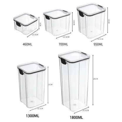 Bocaux de rangement hermétiques pour épices — Ensemble plastique étanche