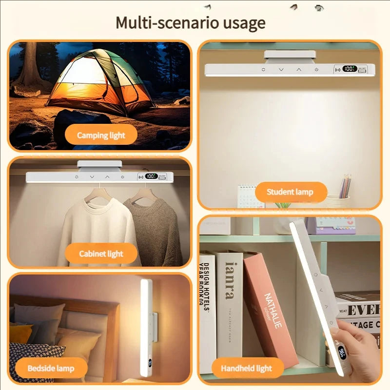 Lampe de table tactile magnétique rechargeable sans fil pour chevet et armoire