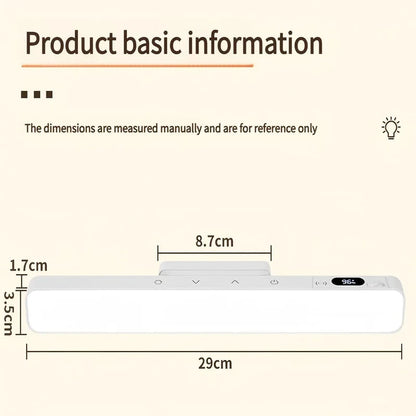 Lampe de table tactile rechargeable — Magnétique, sans fil, pour chevet et armoire