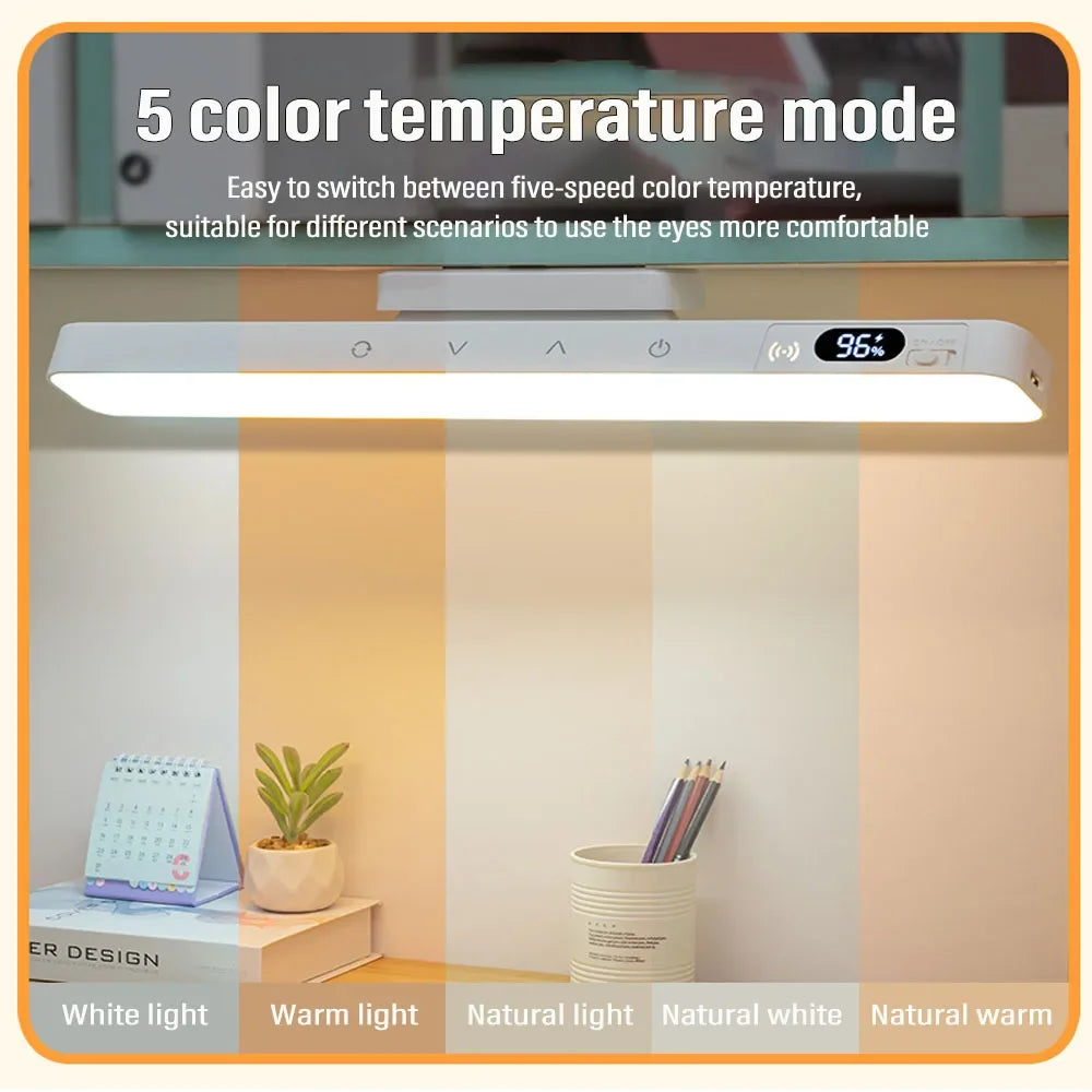 Lampe de table tactile magnétique rechargeable sans fil pour chevet et armoire