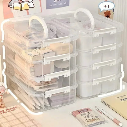 Boîte de rangement transparente empilable — Tiroir résistant à l'humidité