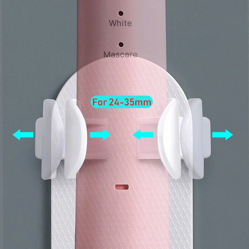 Support porte-brosse à dents électrique réglable avec base en silicone antidérapante