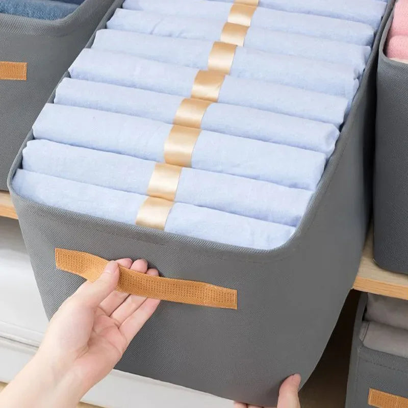 Organisateur de vêtements pour armoire — Rangement pantalons, pulls et jeans