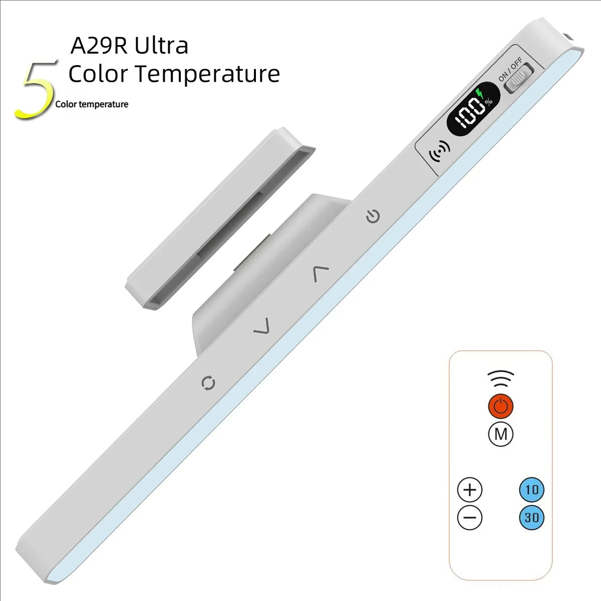 Lampe de table tactile magnétique rechargeable sans fil pour chevet et armoire