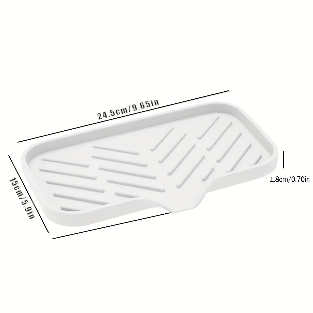 Organisateur d'évier en silicone pour savon, éponge et brosse de cuisine