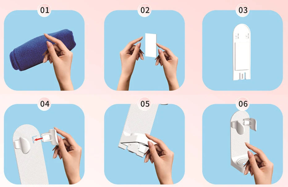 Support porte-brosse à dents électrique réglable — Base silicone antidérapante