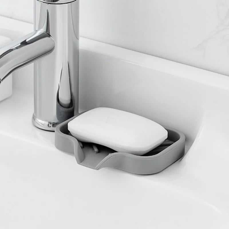 Organisateur d'évier en silicone — Support savon, éponge et brosse de cuisine