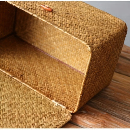 Panier de rangement tissé style bohème pour décoration et organisation maison