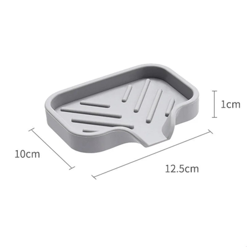 Organisateur d'évier en silicone — Support savon, éponge et brosse de cuisine