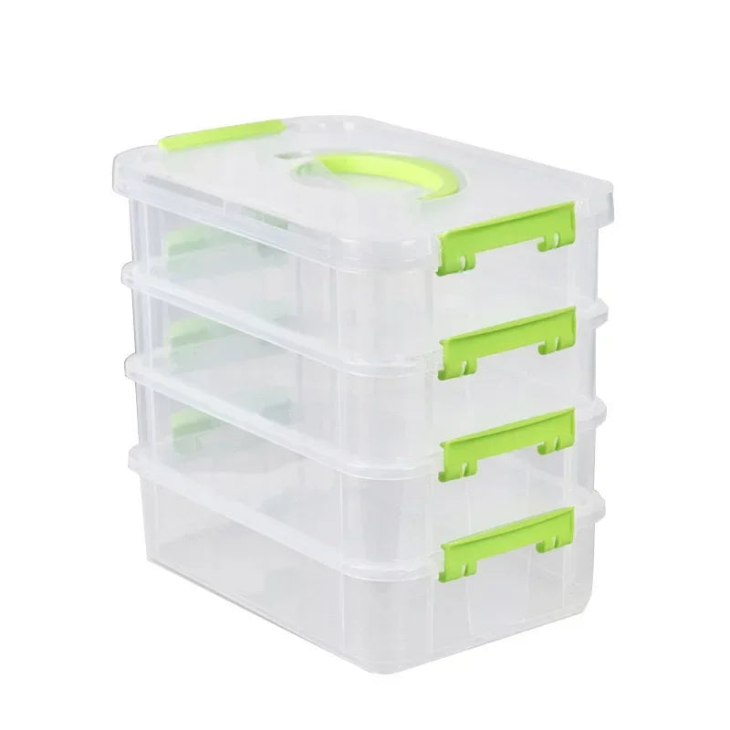 Boîte de rangement transparente empilable — Tiroir résistant à l'humidité