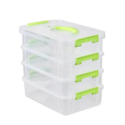 Boîte de rangement transparente empilable — Tiroir résistant à l'humidité
