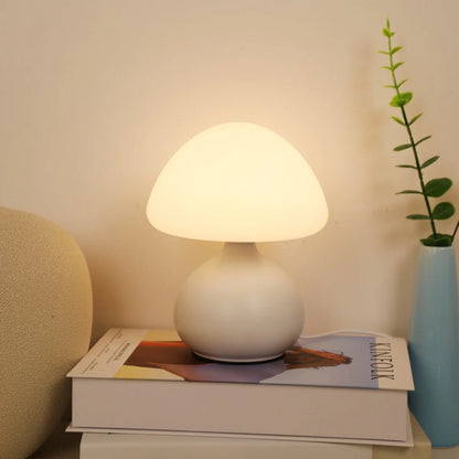 Lampe de table champignon à 3 couleurs avec gradation pour chambre et salon
