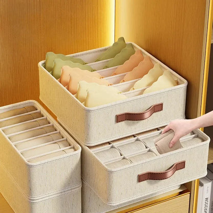 Organisateurs de tiroirs en tissu pour sous-vêtements, chaussettes et soutiens-gorge