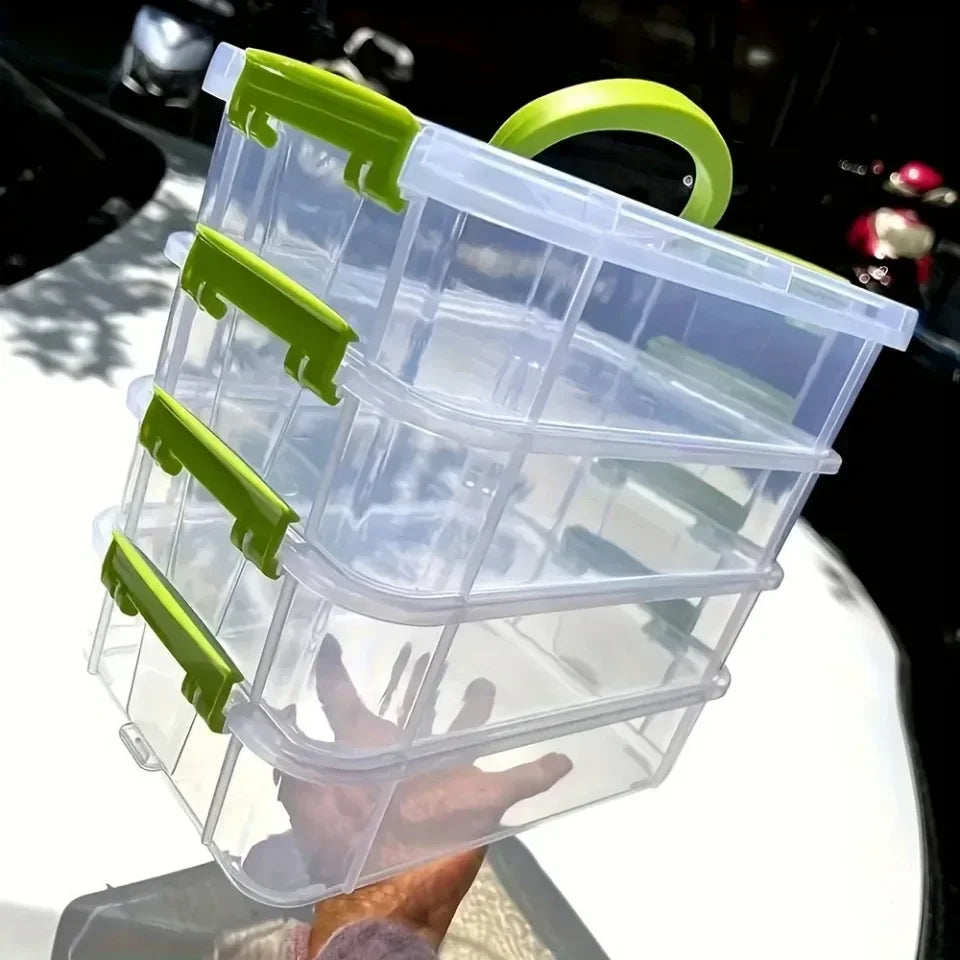 Boîte de rangement transparente empilable — Tiroir résistant à l'humidité