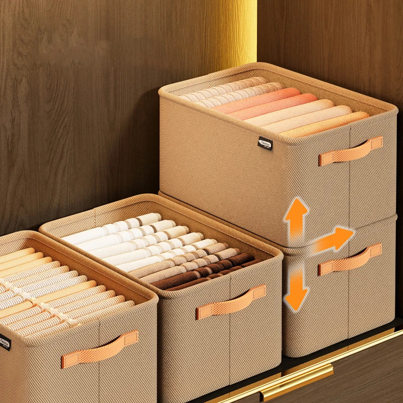 Organisateur de vêtements pour armoire pour pantalons, pulls et jeans