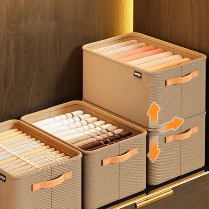 Organisateur de vêtements pour armoire pour pantalons, pulls et jeans