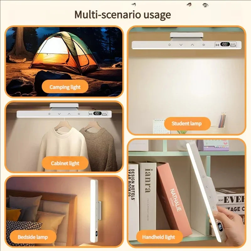 Lampe de table tactile magnétique rechargeable sans fil pour chevet et armoire