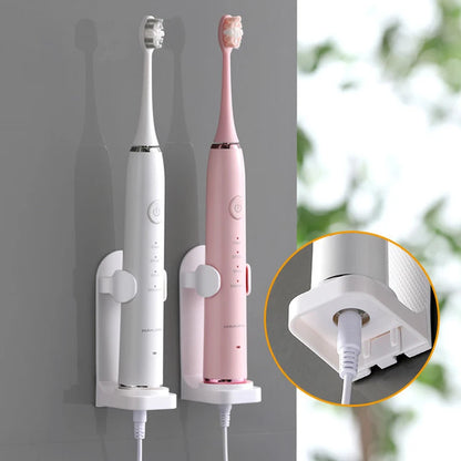 Support porte-brosse à dents électrique réglable avec base en silicone antidérapante