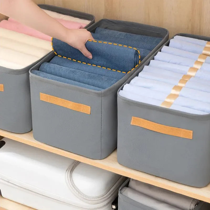 Organisateur de vêtements pour armoire — Rangement pantalons, pulls et jeans