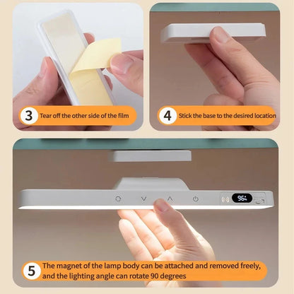 Lampe de table tactile rechargeable — Magnétique, sans fil, pour chevet et armoire