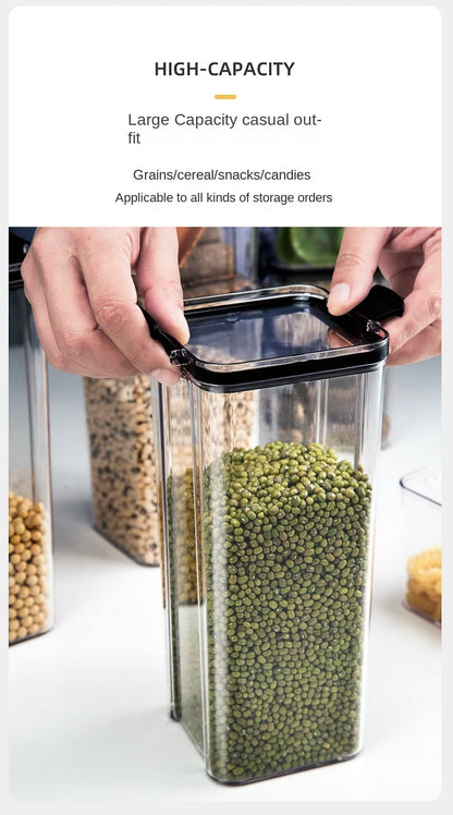 Bocaux de rangement hermétiques pour épices — Ensemble plastique étanche