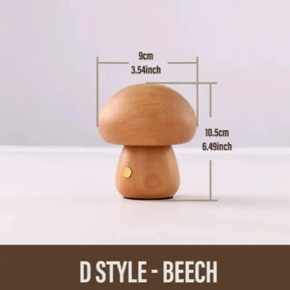 Lampe de chevet champignon tactile rechargeable — Veilleuse portable à intensité variable