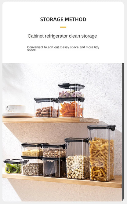 Bocaux de rangement hermétiques pour épices — Ensemble plastique étanche