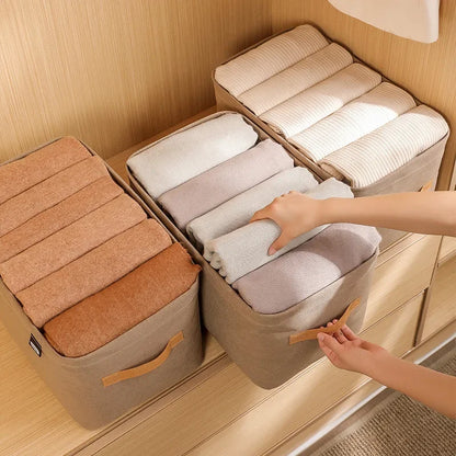 Organisateur de vêtements pour armoire — Rangement pantalons, pulls et jeans